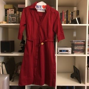 Red shirt dress. Barely worn.